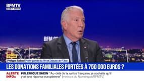 Donations familiales: "On est pour la transmission et l'enracinement", explique Philippe Ballard, porte-parole du RN