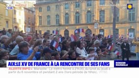 Aix-en-Provence: le XV de France à la rencontre de ses fans