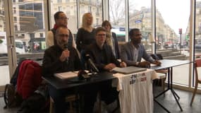 Les organisateurs de la marche des foulards rouges de dimanche. 