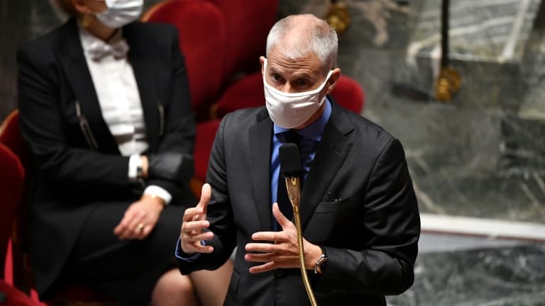 Le ministre délégué au Commerce extérieur Franck Riester, à l'Assemblée nationale, le 27 octobre 2020