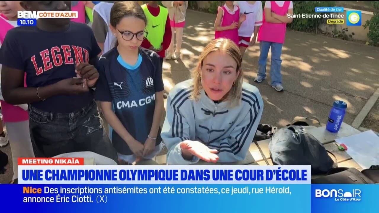 Meeting Nikaïa : Une championne olympique dans une cour d'école