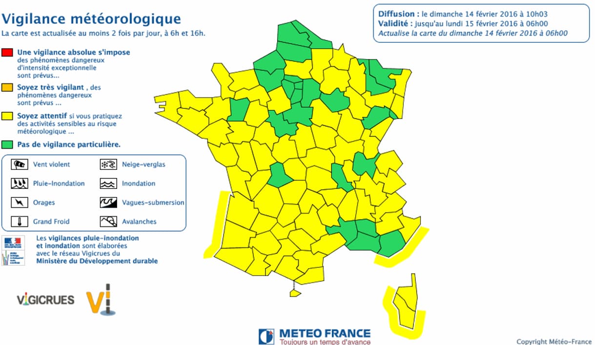 Il n'y a plus d'alerte orange. Il n'y a plus d'alerte orange.