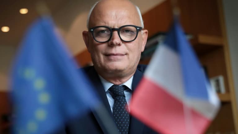 Edouard Philippe, ancien Premier ministre, maire du Havre, à l'hôtel de ville du Havre, en Seine-Maritime, le 25 juillet 2023