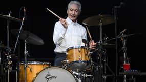 Charlie Watts des Rolling Stones, lors d'un concert en Allemagne en 2017