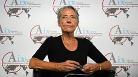 La Première ministre française Elisabeth Borne aux Rencontres économiques d'Aix-en-Provence (Bouches-du-Rhône), le 9 juillet 2022