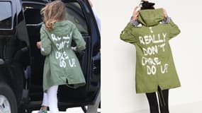 Melania Trump vêtue de sa veste Zara la 21 juin 2018 /  La veste Zara