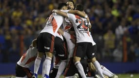 La joie des joueurs de River Plate