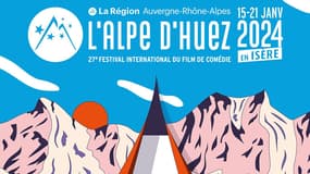 L'affiche du festival de l'Alpe d'Huez 2024