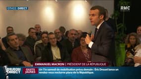 Débat dans la Drôme: "Je ne suis pas un héritier. Je suis né à Amiens..." se défend Emmanuel Macron