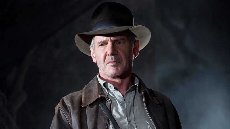 Harrison Ford dans "Indiana Jones et le royaume du crâne de cristal" en 2008