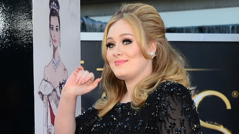 Adele lors de la cérémonie des Oscars en 2013. 