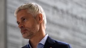 Laurent Wauquiez à Yssingeaux, en Haute-Loire, le 11 juin 2024. 