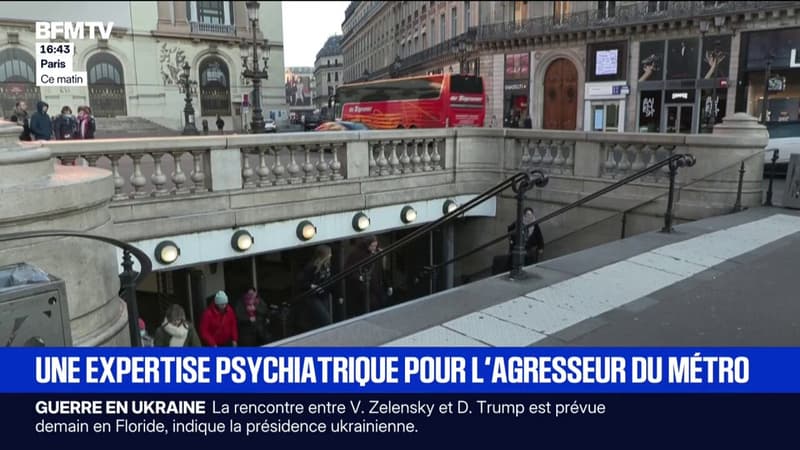 Agression au couteau dans le métro parisien: une expertise psychiatrique est prévue pour l'agresseur