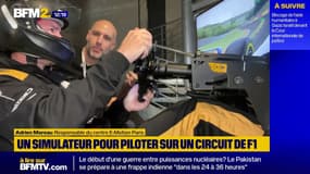 Test de conduite sur circuit au sein du nouveau simulateur de pilotage à Paris