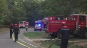 Incendie dans la forêt de Sénart