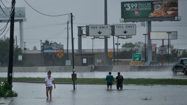 A Galveston, au Texas, le 27 août.