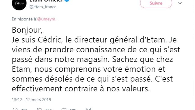 Capture d'écran Twitter.