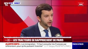 Colère des agriculteurs: "Rungis ou l'aéroport du Bourget, c'est justement les cibles qu'il faut bloquer", estime Jean-Philippe Tanguy