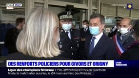 Gérald Darmanin annonce l'arrivée de 9 policiers supplémentaires au commissariat de Givors-Grigny
