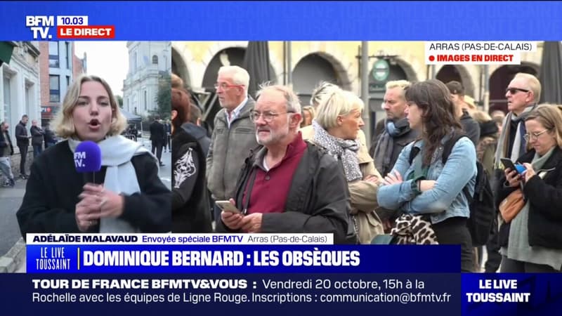 Obsèques de Dominique Bernard à Arras: Gabriel Attal vient d'arriver dans la cathédrale