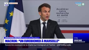 Marseille: Emmanuel Macron annonce la création d'un "biocluster" pour la recherche médicale