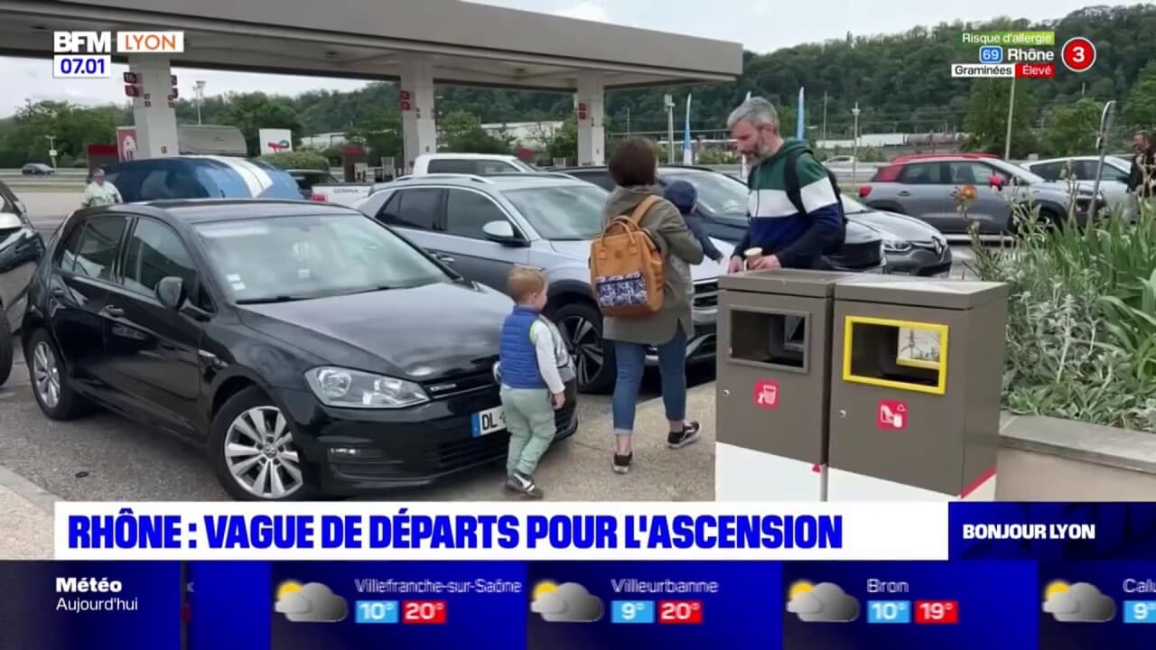 Weekend de l'Ascension les routes chargées dans le Rhône