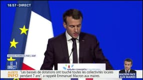 Macron aux maires : "Les sifflets ne m'ont jamais beaucoup étourdi"