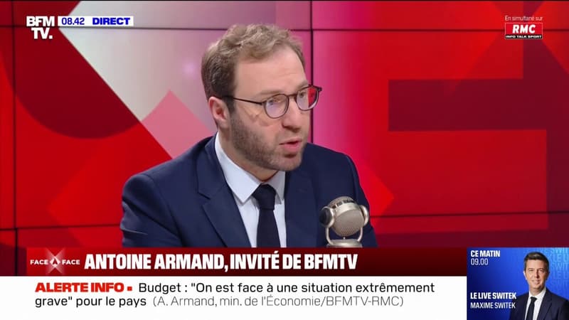 Antoine Armand: Quand ça va mal, tout le monde doit faire des efforts, l'État le premier