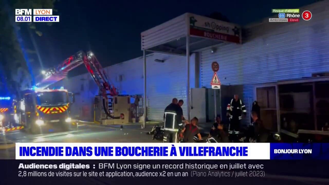 incendie a villefranche sur saone