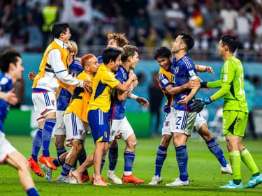 La joie des Japonais après l'exploit face à l'Allemagne
