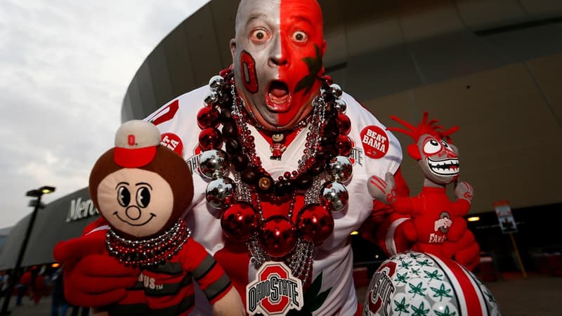 Un fan des Buckeyes d'Ohio State
