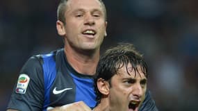 Antonio Cassano et Diego Milito