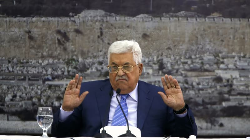 Le président de l'Autorité palestinienne Mahmoud Abbas, le 18 décembre 2017.