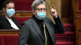 Jean-Luc Mélenchon à l'Assemblée nationale. 