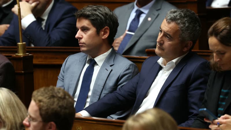 Gabriel Attal et Gérald Darmanin plaident pour moins de hausses d'impôts et plus de 