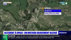 Hautes-Alpes: un motard gravement blessé après un accident à Upaix
