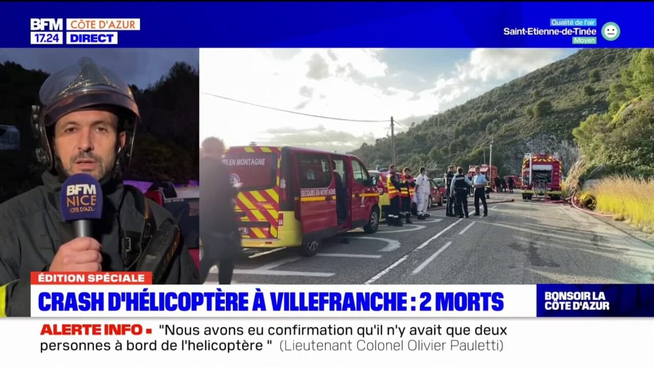 Crash d'hélicoptère à Villefranche "La météo était correcte"