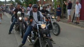 À Saint-Barthélemy, les bikers rendent leur ultime hommage à Johnny Hallyday 