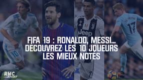 FIFA 19 : Ronaldo, Messi, Modric... Découvrez les 10 joueurs les mieux notés