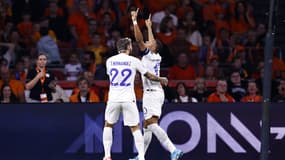 Theo Hernandez et Kylian Mbappé, le 13 octobre 2023