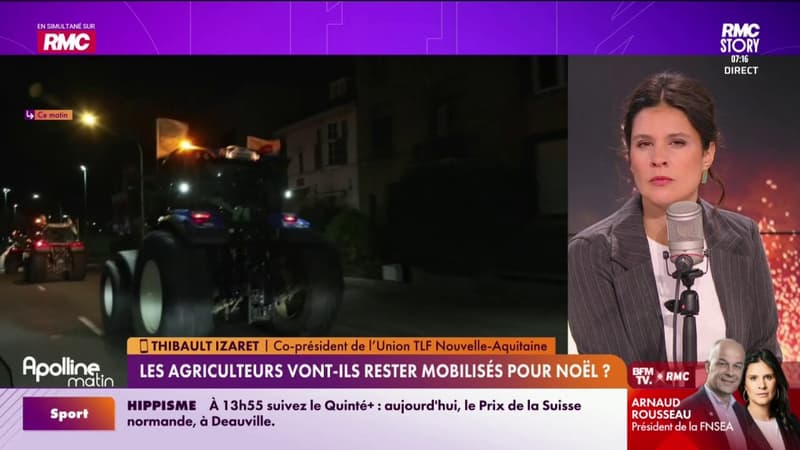 Colère agricole : "J'espère qu'il y aura une trêve de Noël"