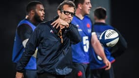 Fabien Galthié à Marcoussis