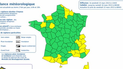 L'alerte orange a été levée dans les 19 départements concernés.