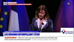 Congrès des Régions: "Ligoter, asphyxier les régions, quel intérêt", s'interroge Carole Delga