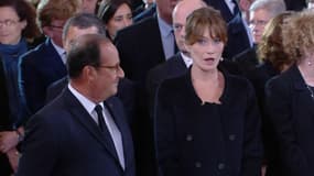 François Hollande et Carla Bruni lundi 29 septembre dans l'église Saint-Sulpice 