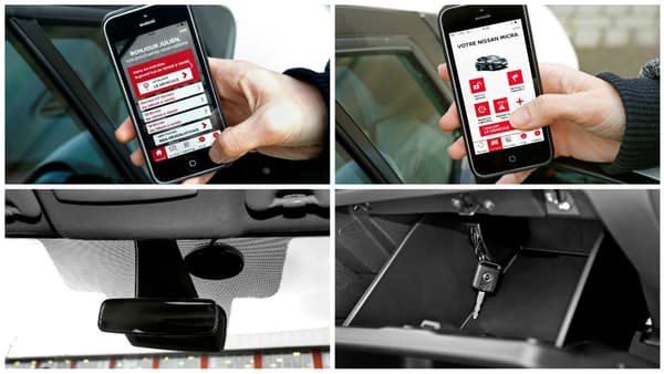 L'application permet de vérifier ses réservations et de déverrouiller le véhicule.