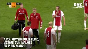 Ajax: Frayeur pour Blind, victime d'un malaise en plein match