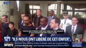 "Nos pensées vont aux familles des soldats" Un des ex-otages au Bénin remercie les autorités françaises  