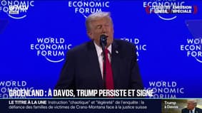 Forum de Davos: Donald Trump réaffirme son souhait d'obtenir le Groenland