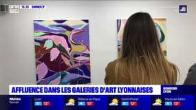 Affluence dans les galeries d'art lyonnaises